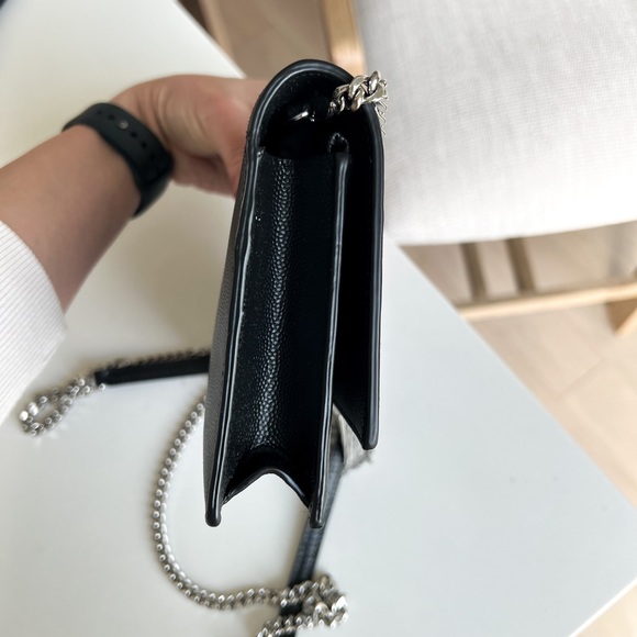 Saint Laurent Grain de Poudre Kate Tassel Wallet on Chain Bag - Picture 6 of 12